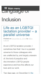 Mobile Screenshot of languageofinclusion.com